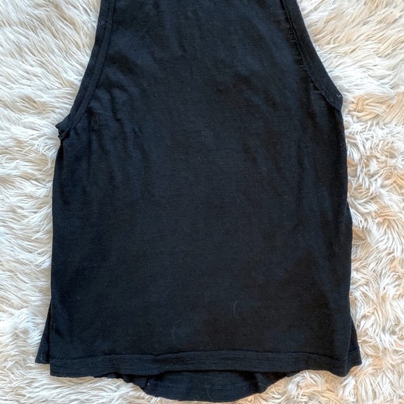 Free People We The Free Brisbane Knit Racerback Tank Black - Picture 7 of 11